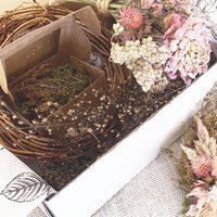 DIY Candle Wreath Kit with Organic Dried Flowers – Handcrafted Gift for Flower Lovers