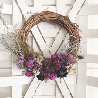 DIY Dried Flower Wreath Kit – Farm-Grown Dahlia Decor