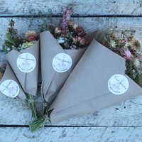 9" Small Dried Flower Bouquet