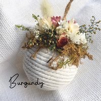 Floral Rope Ball Ornament