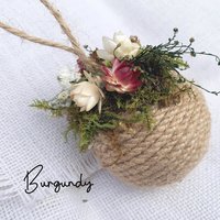 Dried Floral Jute Ornament