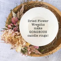 DIY Christmas Wreath Kit for Wall Decor or Candle Ring