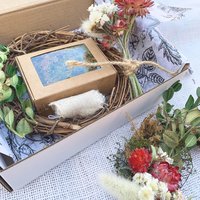 DIY Christmas Wreath Kit for Wall Decor or Candle Ring