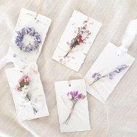 Garden Botanical DIY Gift Tag Kit - Floral Handmade Paper, Farm Grown Dried Flowers