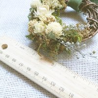 White Christmas Dried Flower Ornament Kit | DIY Natural Craft from Farm Grown Flowers | Set of 4