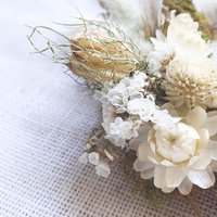 White Christmas Dried Flower Wreath Kit, DIY Holiday Wreath, Winter Craft Kit, Farm Grown Flowers