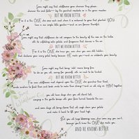 Personalized Girl Nursery Art, Sweet Wildflower Girl Poem Print, Custom Name & Birth Date, Floral Nursery Decor, 11x14 Wall Art