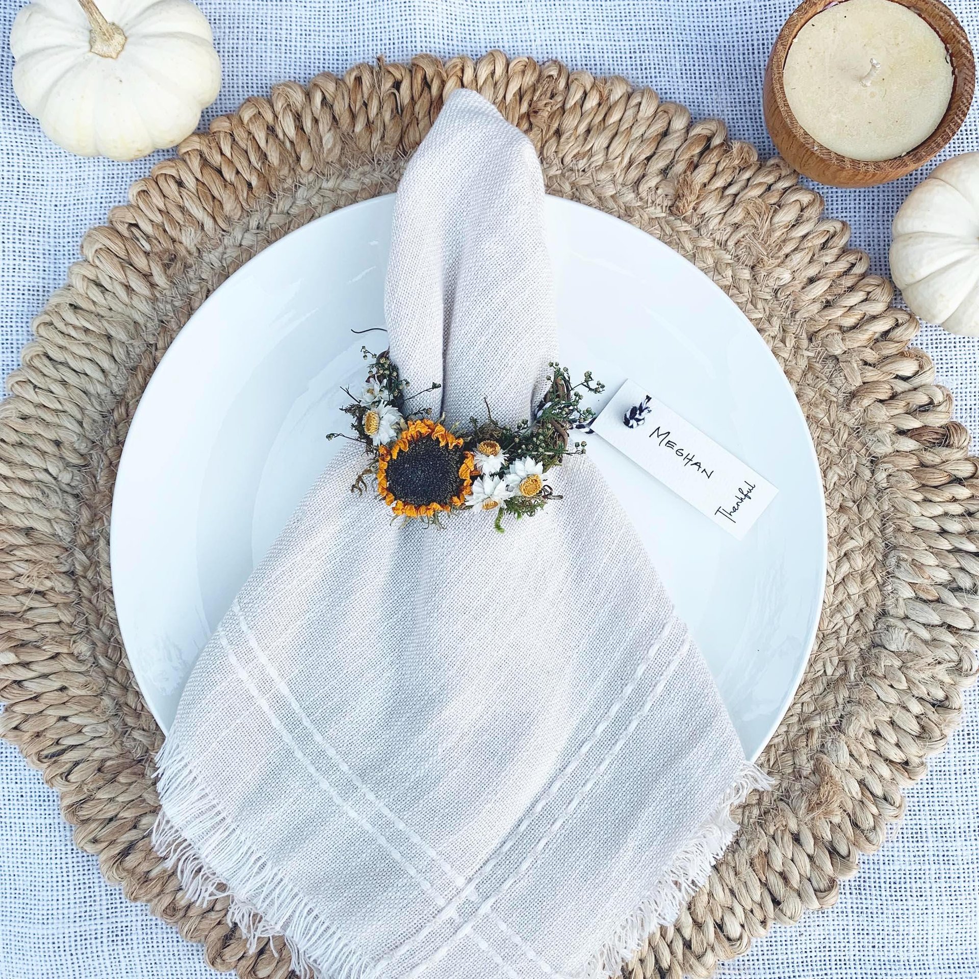 Thanksgiving Place Cards/Napkin Ring Kit