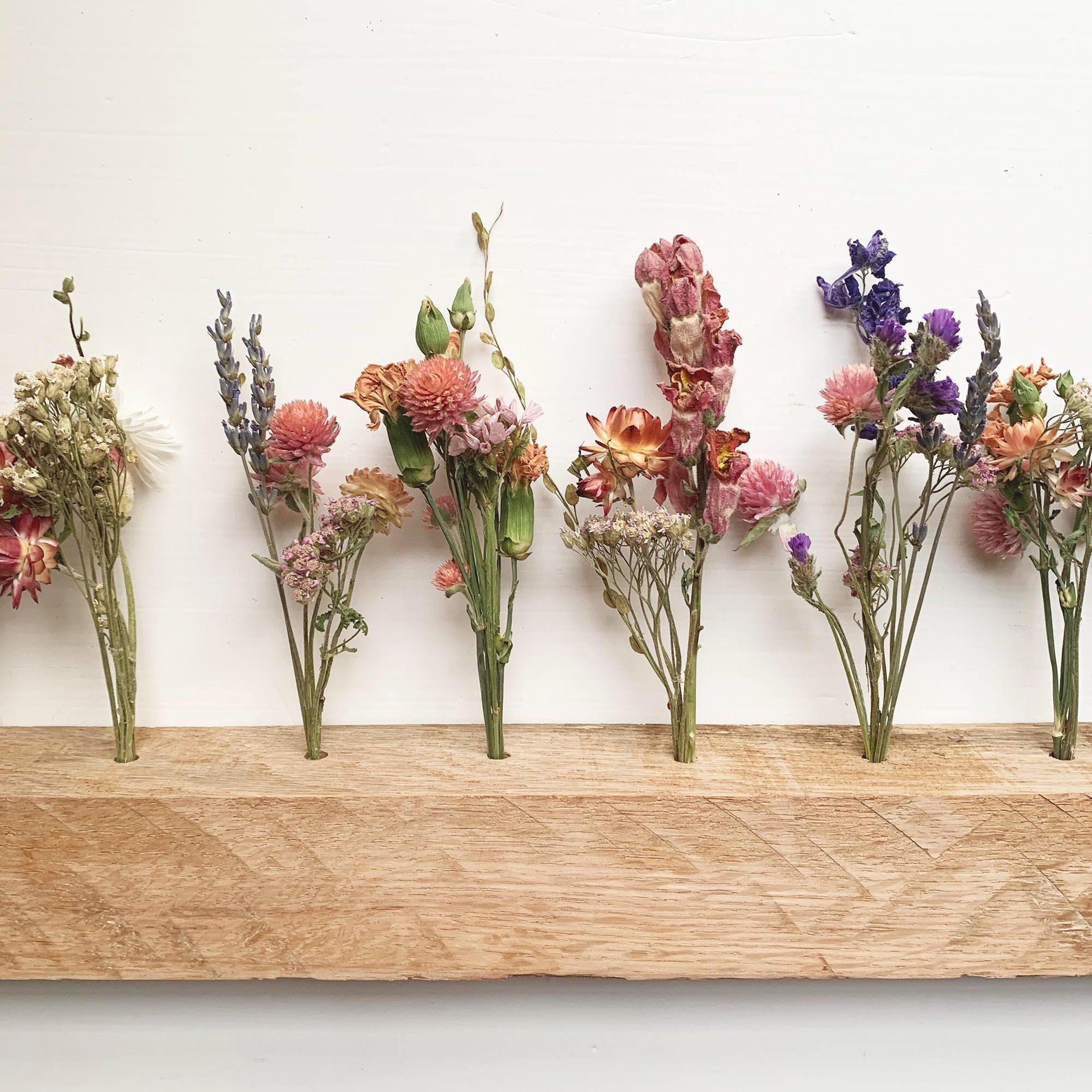 Oak Dried Flower Centerpiece