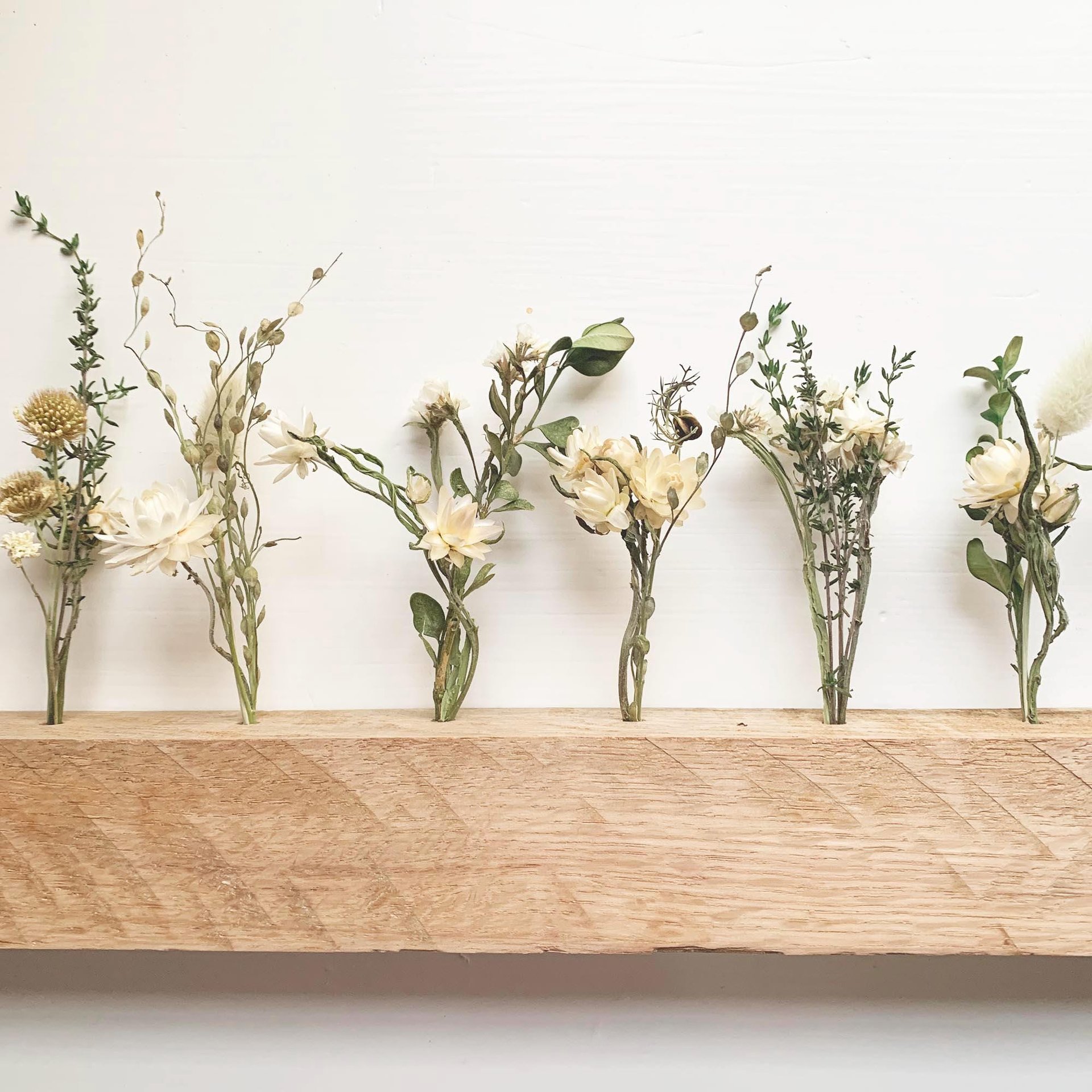 Oak Dried Flower Centerpiece