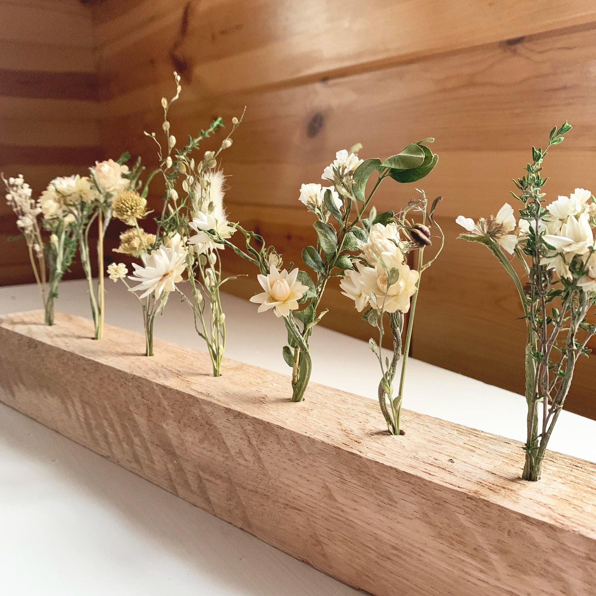 Oak Dried Flower Centerpiece