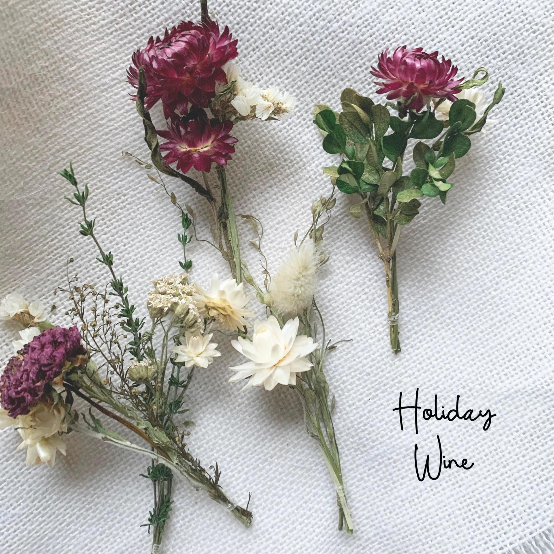 Oak Dried Flower Centerpiece