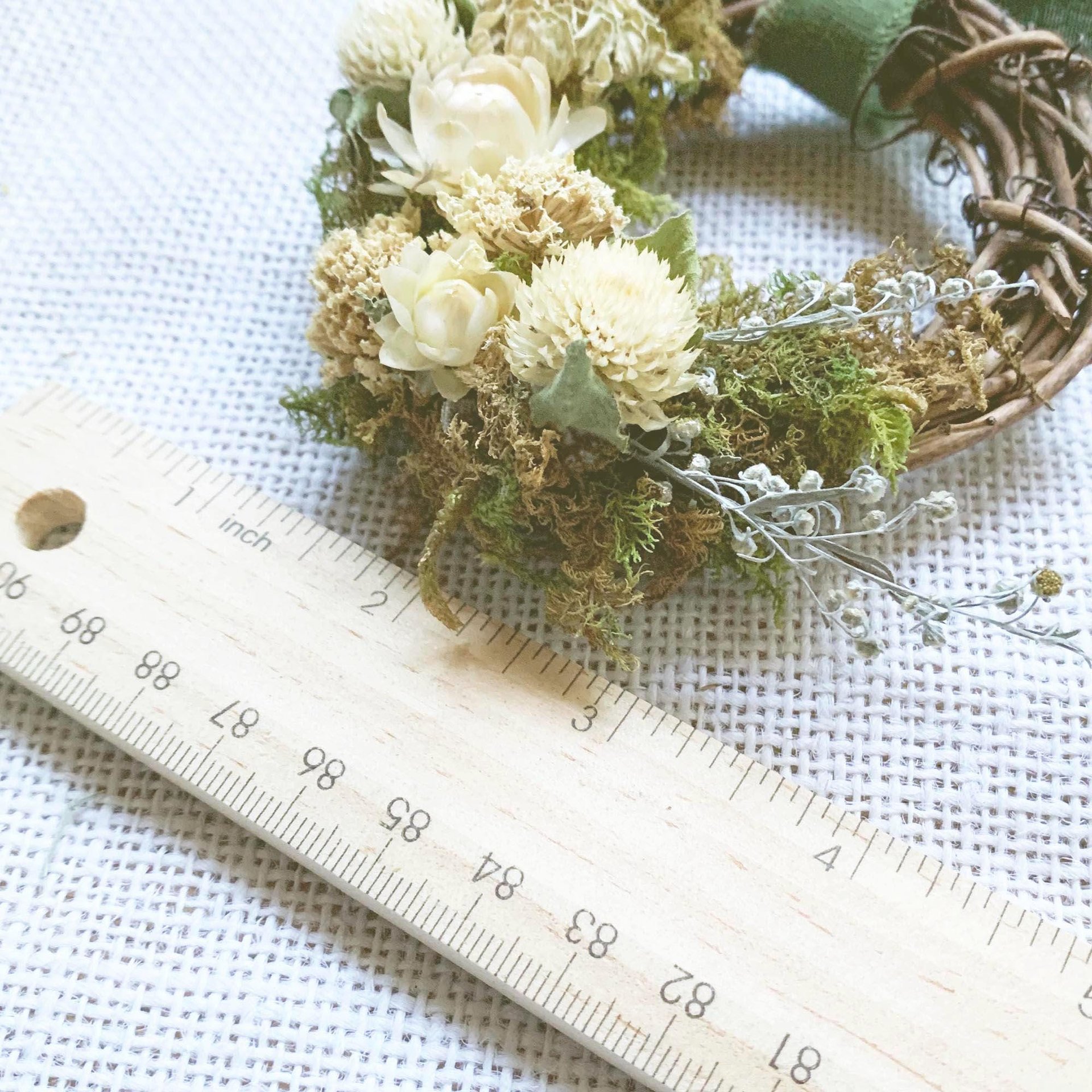 White Christmas Dried Flower Ornament Kit | DIY Natural Craft from Farm Grown Flowers | Set of 4