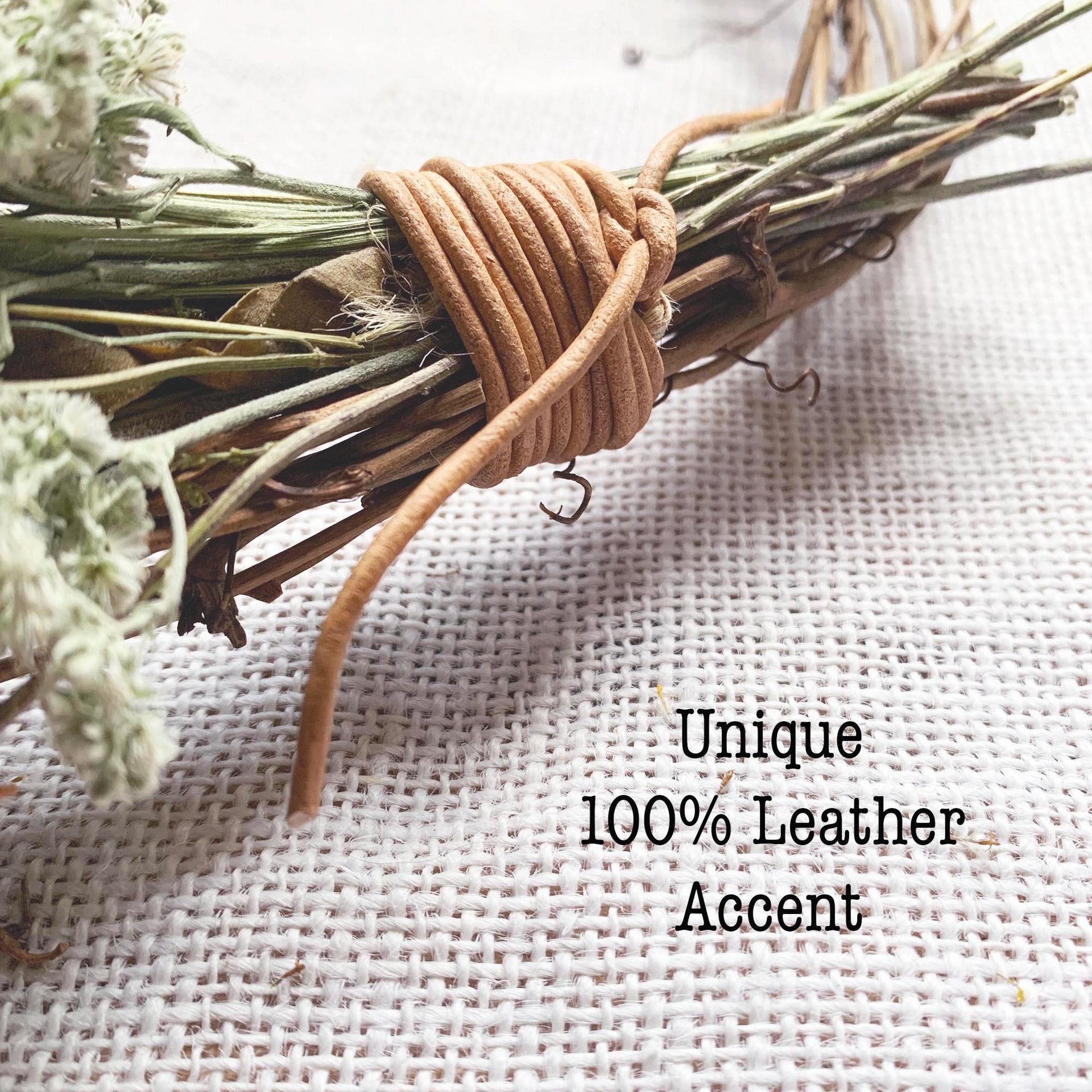 DIY Native Wildflower Wreath Kit | Asymmetrical Grapevine Wreath | Dried Flower Craft Kit | Natural Home Decor