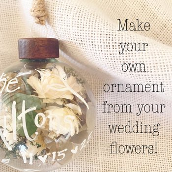 Wedding Flower Keepsake Ornament: DIY Personalized Ornament