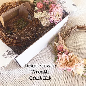 Dried Flower Wreath Making Kit--DIY Craft for Adults